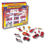 15 Pcs Diecast Fire Team Vehicles Kids Toy- Assorted